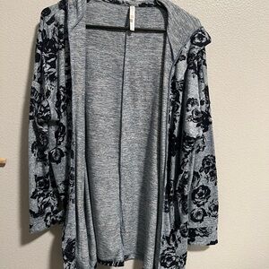 LuLaRoe Blue Floral Women's Cardigan